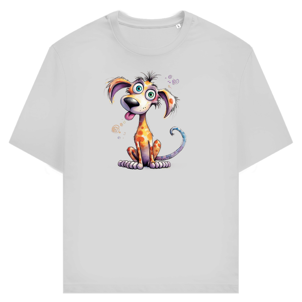 Unisex T-Shirt - Lustiger Cartoon Hund Kunterbunt – CrazyToon Prints