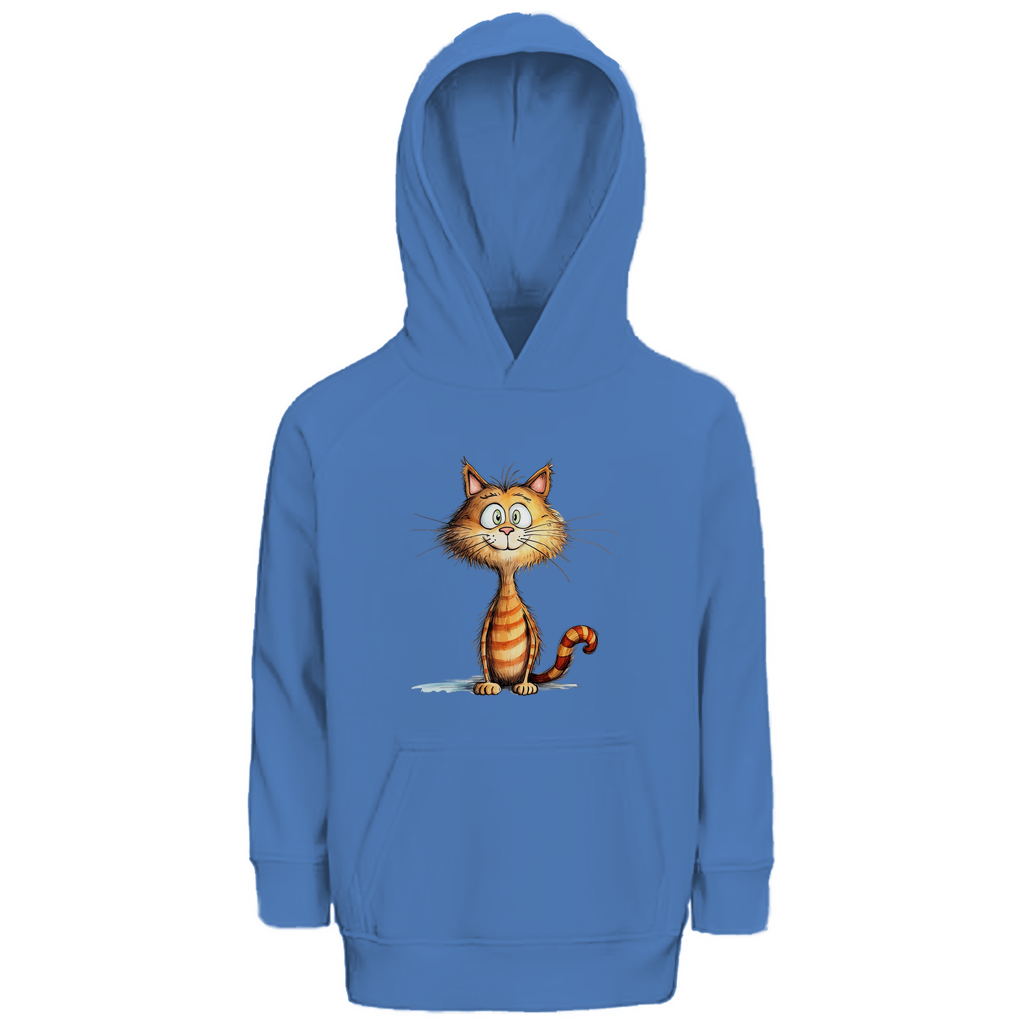 Kinder Hoodie - Lustiger Cartoon Kater Don Miauccio – CrazyToon Prints