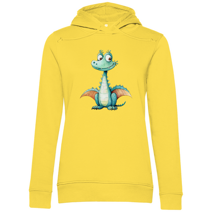 Damen Premium Bio Hoodie Drache Zischi
