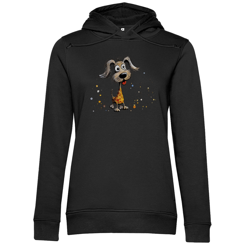 Damen Premium Bio Hoodie Hund Bella