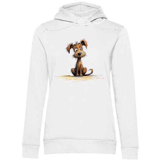 Damen Premium Bio Hoodie Hund Puppy