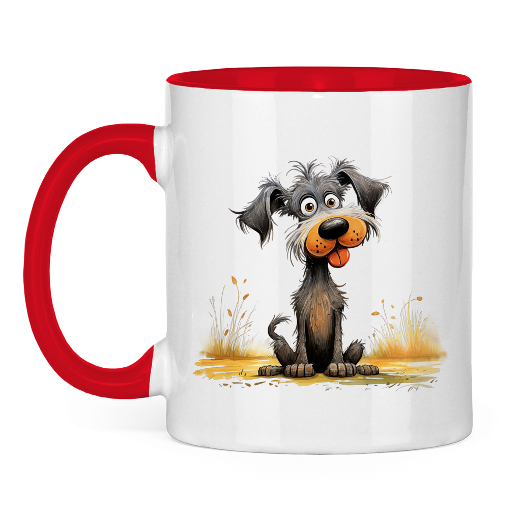 Tasse zweifarbig - Hund Fluse