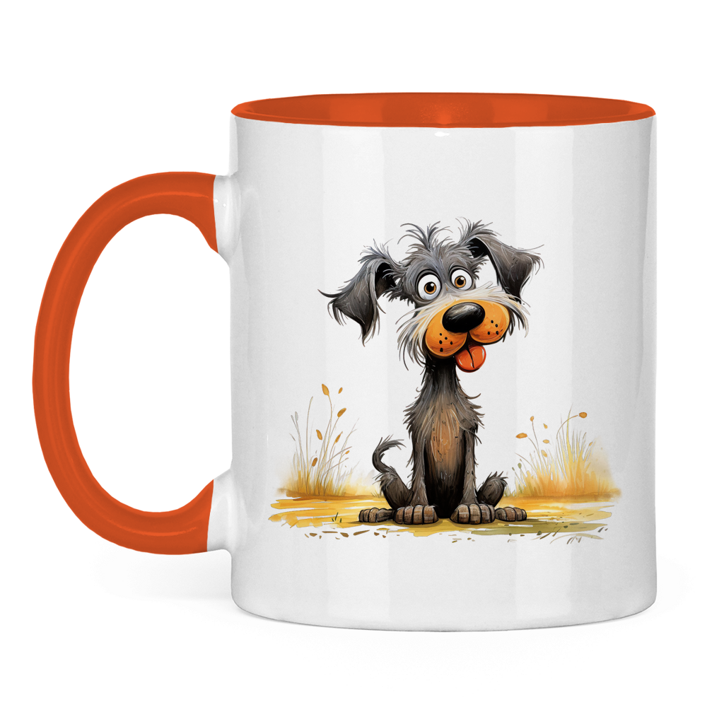 Tasse zweifarbig - Hund Fluse
