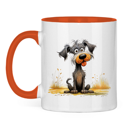 Tasse zweifarbig - Hund Fluse