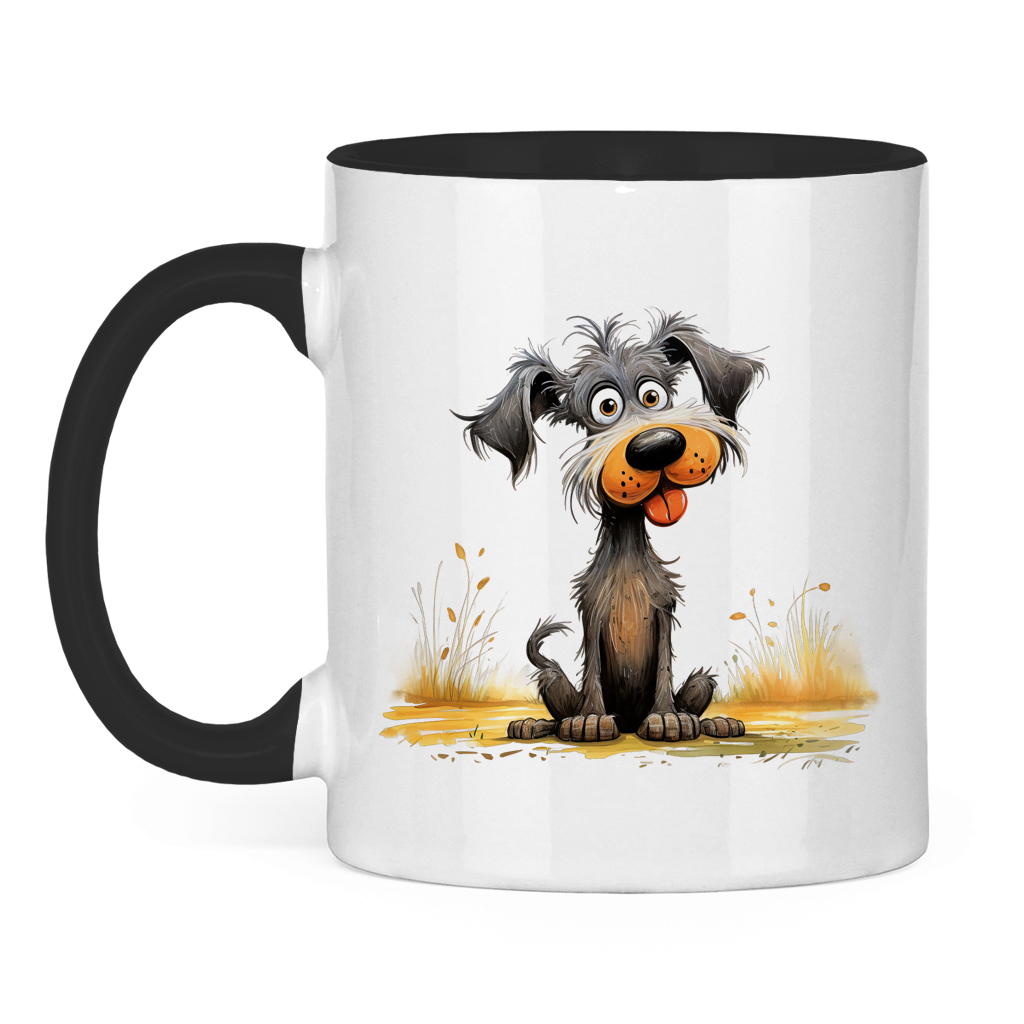 Tasse zweifarbig - Hund Fluse