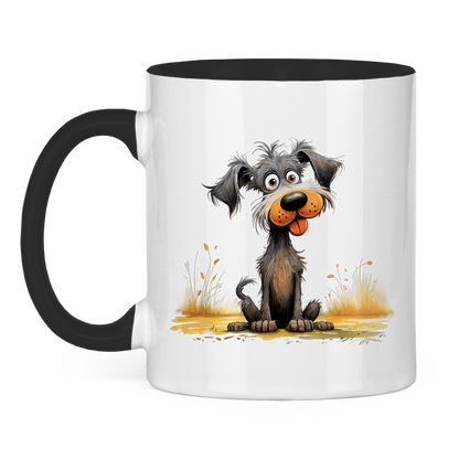 Tasse zweifarbig - Hund Fluse