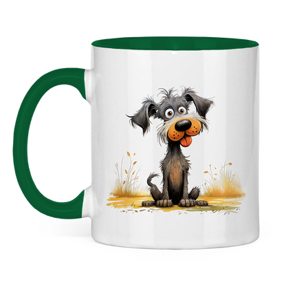 Tasse zweifarbig - Hund Fluse