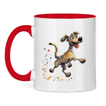 Tasse zweifarbig - Hund Strolch