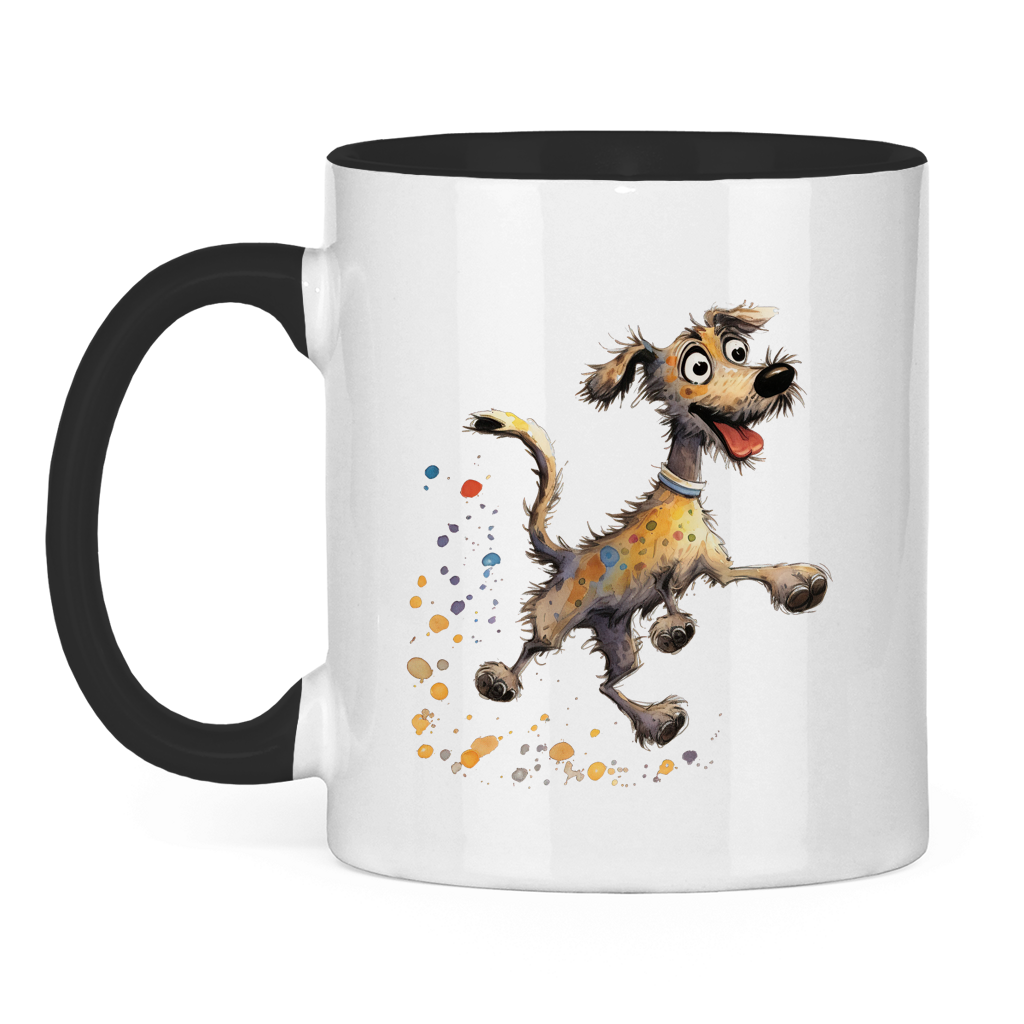 Tasse zweifarbig - Hund Strolch