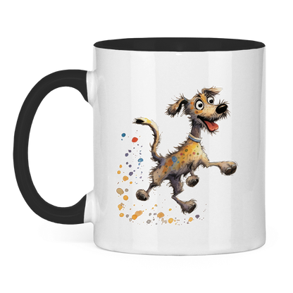 Tasse zweifarbig - Hund Strolch