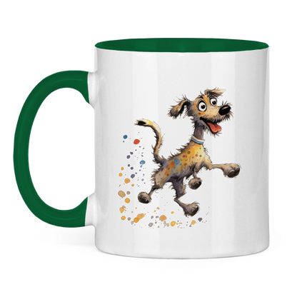 Tasse zweifarbig - Hund Strolch