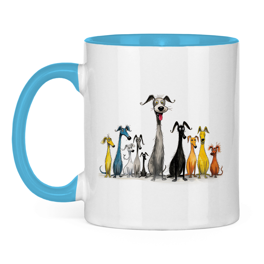 Tasse zweifarbig - Hunderudel