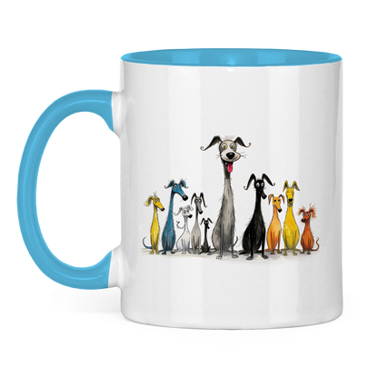 Tasse zweifarbig - Hunderudel