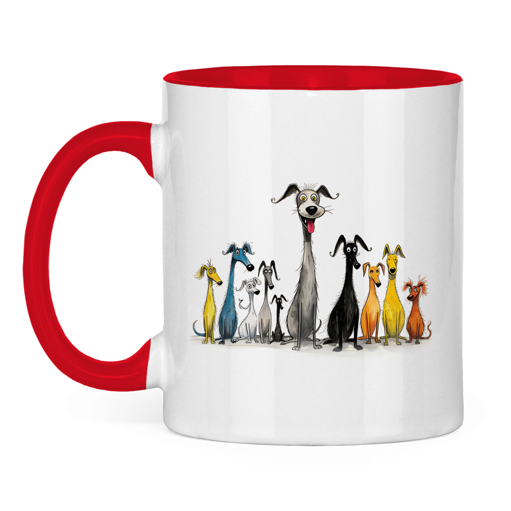 Tasse zweifarbig - Hunderudel