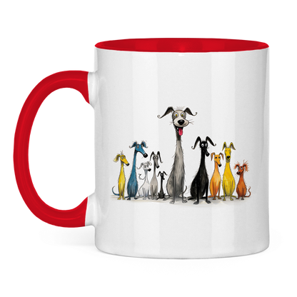 Tasse zweifarbig - Hunderudel