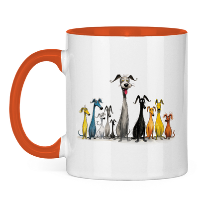 Tasse zweifarbig - Hunderudel