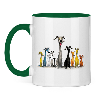 Tasse zweifarbig - Hunderudel