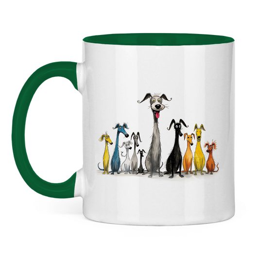 Tasse zweifarbig - Hunderudel