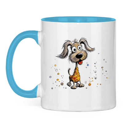 Tasse zweifarbig - Hund Bella