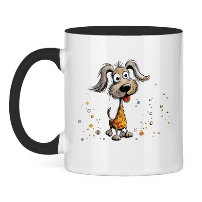 Tasse zweifarbig - Hund Bella