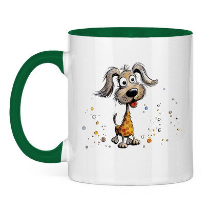 Tasse zweifarbig - Hund Bella