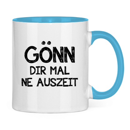 Tasse zweifarbig - Kater Nachdenklich