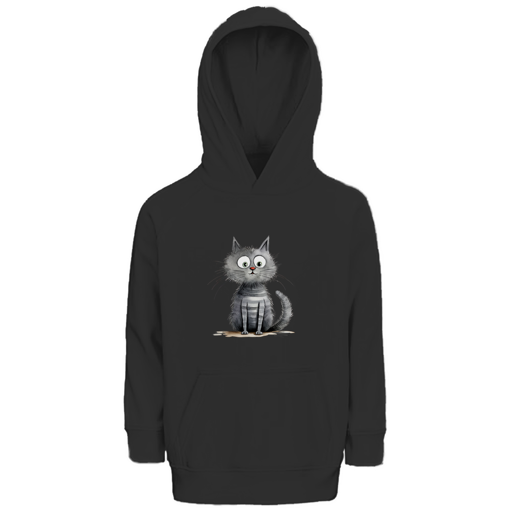 Kinder Premium Bio Hoodie Kater Don Flauschewitz