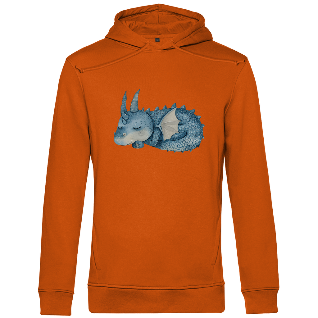 Herren Premium Bio Hoodie Drache Sleepy Joe