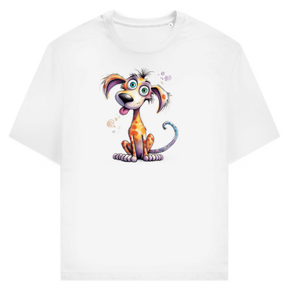 Unisex T-Shirt - Lustiger Cartoon Hund Kunterbunt – CrazyToon Prints