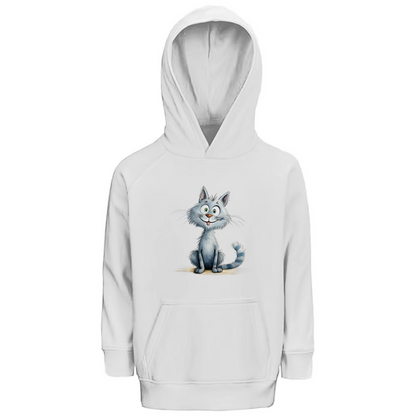 Kinder Premium Bio Hoodie Katze Lady Miau