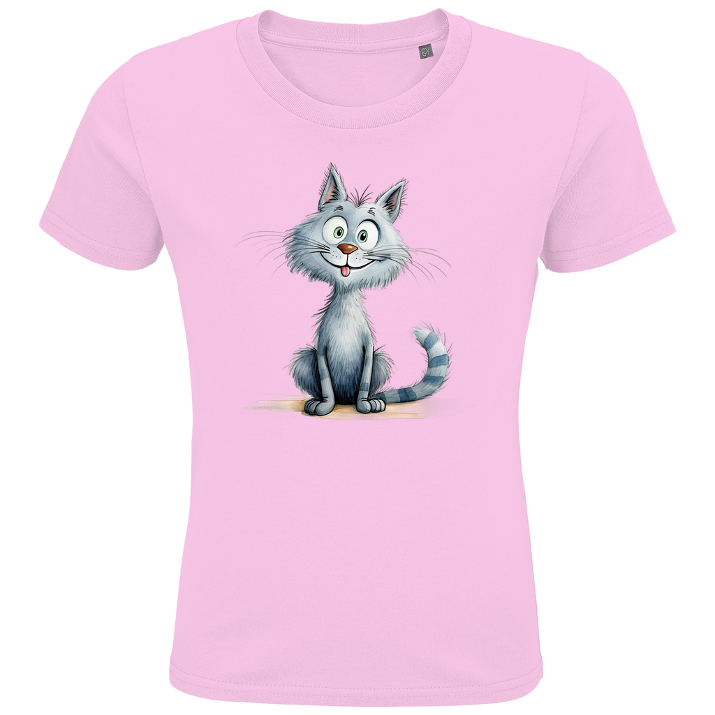 Kids Premium Bio T-Shirt Katze Lady Miau