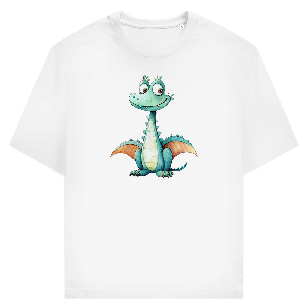 Unisex T-Shirt - Lustiger Cartoon Drache Zischi – CrazyToon Prints