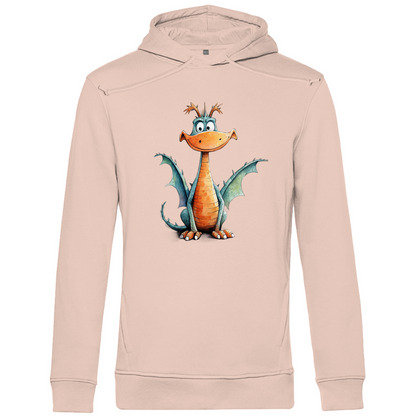 Herren Premium Bio Hoodie Drache Flammi