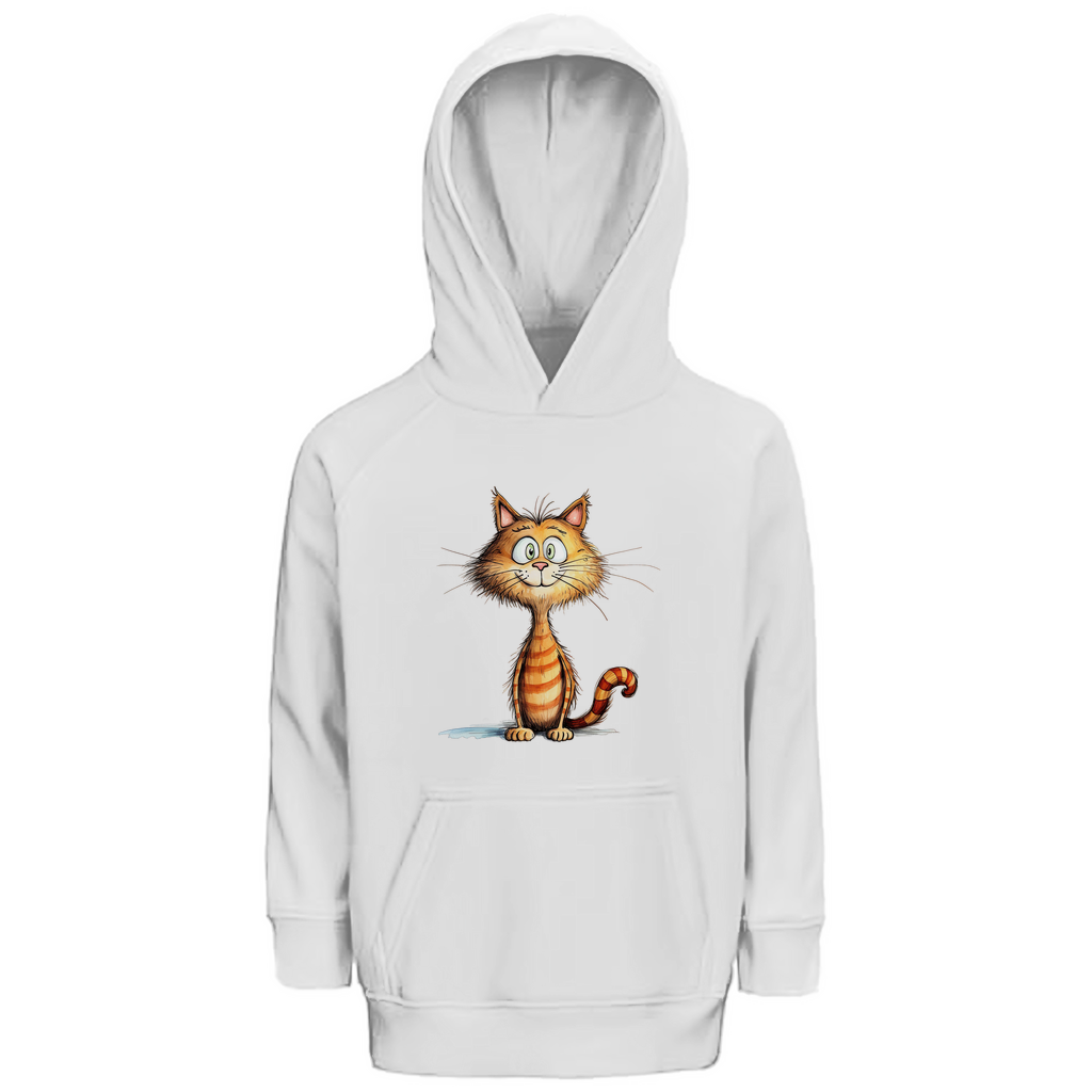 Kinder Hoodie - Lustiger Cartoon Kater Don Miauccio – CrazyToon Prints