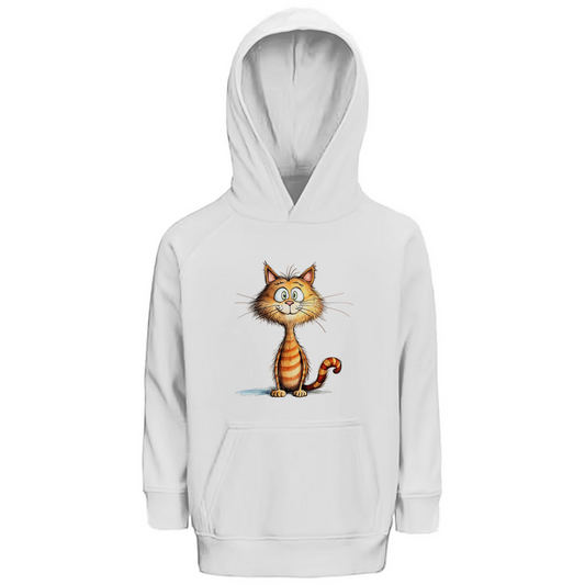 Kinder Hoodie - Lustiger Cartoon Kater Don Miauccio – CrazyToon Prints