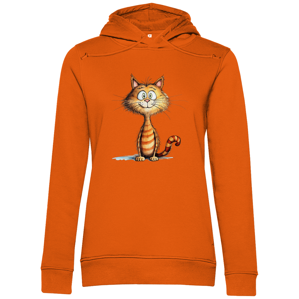Damen Premium Bio Hoodie Kater Don Miauccio