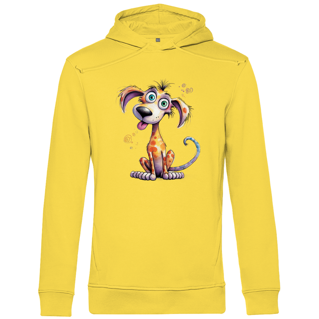 Herren Premium Bio Hoodie Hund Kunterbunt
