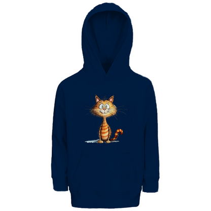 Kinder Hoodie - Lustiger Cartoon Kater Don Miauccio – CrazyToon Prints
