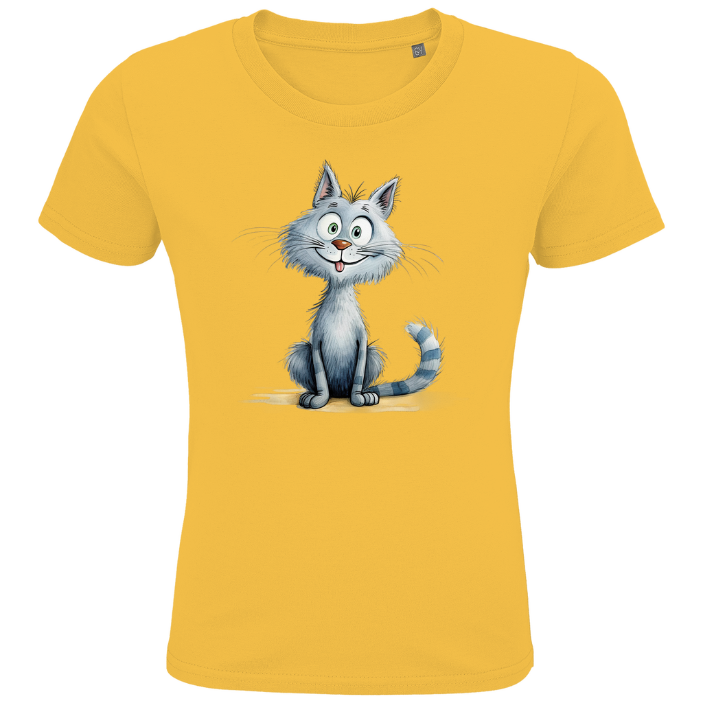 Kids Premium Bio T-Shirt Katze Lady Miau