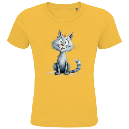Kids Premium Bio T-Shirt Katze Lady Miau