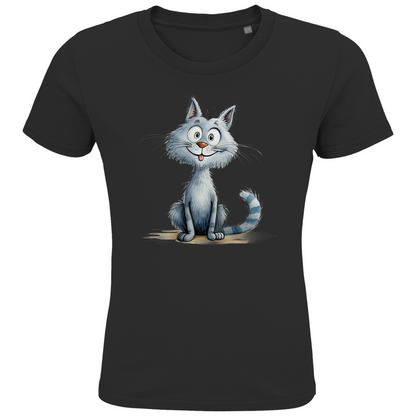 Kids Premium Bio T-Shirt Katze Lady Miau