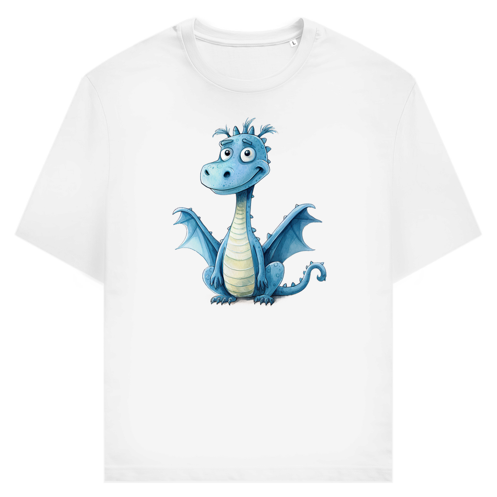Unisex T-Shirt - Lustiger Cartoon Drache Krümel – CrazyToon Prints