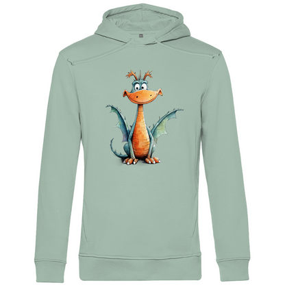 Herren Premium Bio Hoodie Drache Flammi