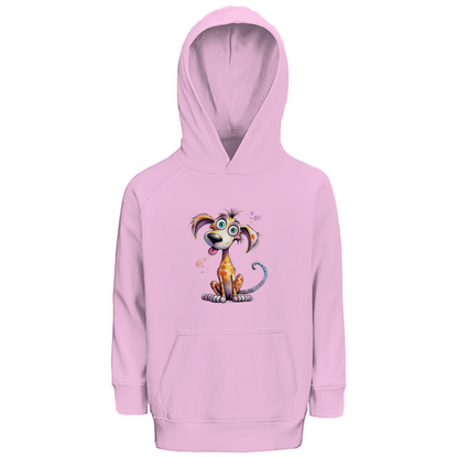Kinder Premium Bio Hoodie Hund Kunterbunt