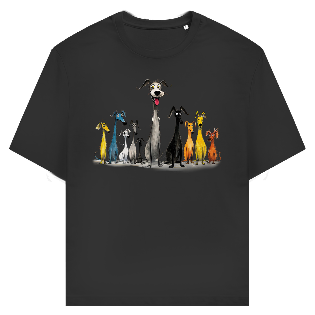 Unisex T-Shirt - Lustiges Cartoon Hunderudel – CrazyToon Prints