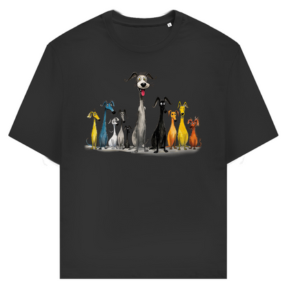 Unisex T-Shirt - Lustiges Cartoon Hunderudel – CrazyToon Prints