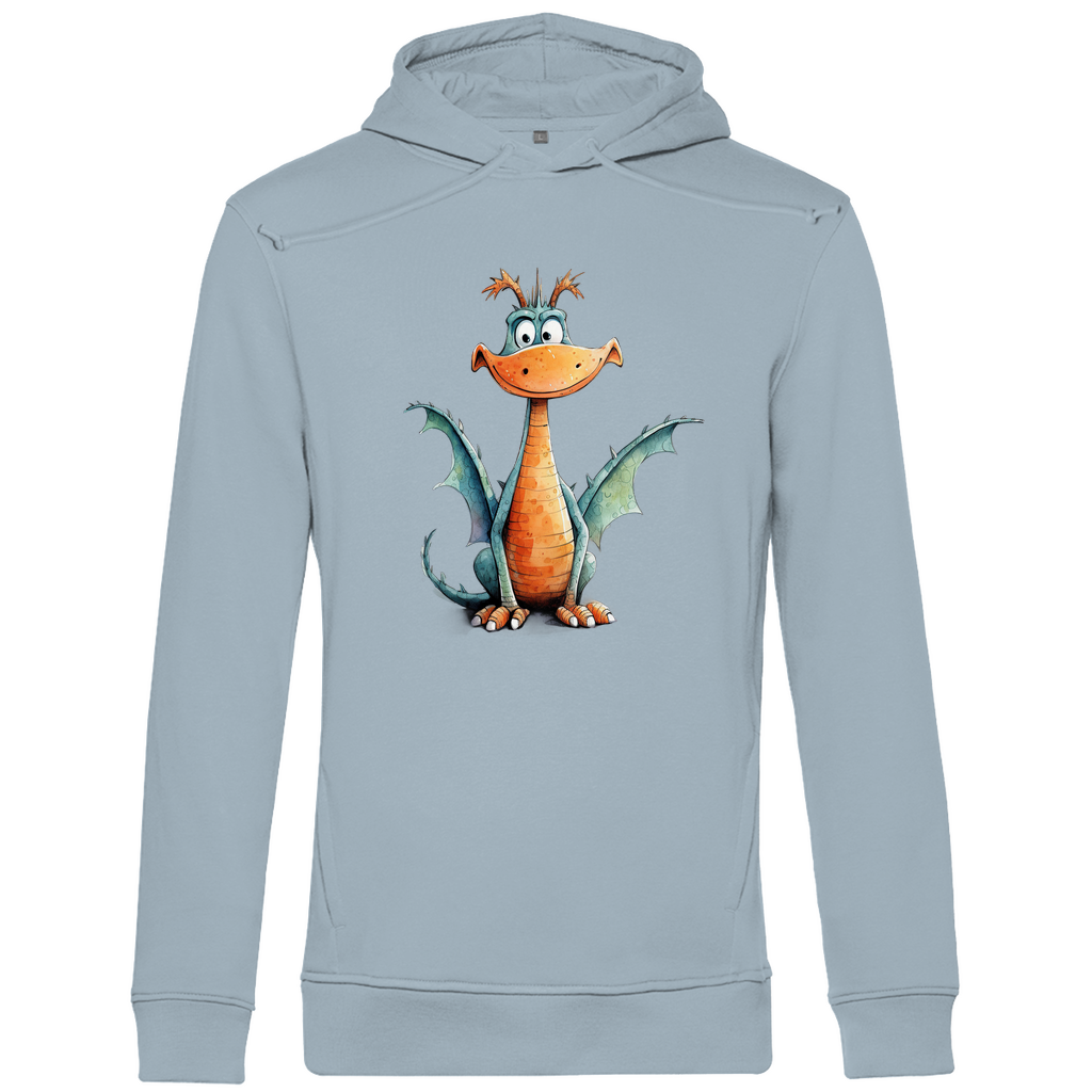 Herren Premium Bio Hoodie Drache Flammi