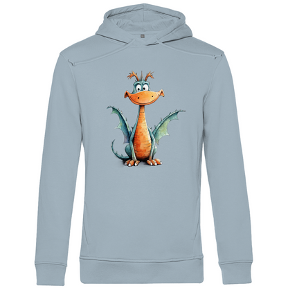 Herren Premium Bio Hoodie Drache Flammi