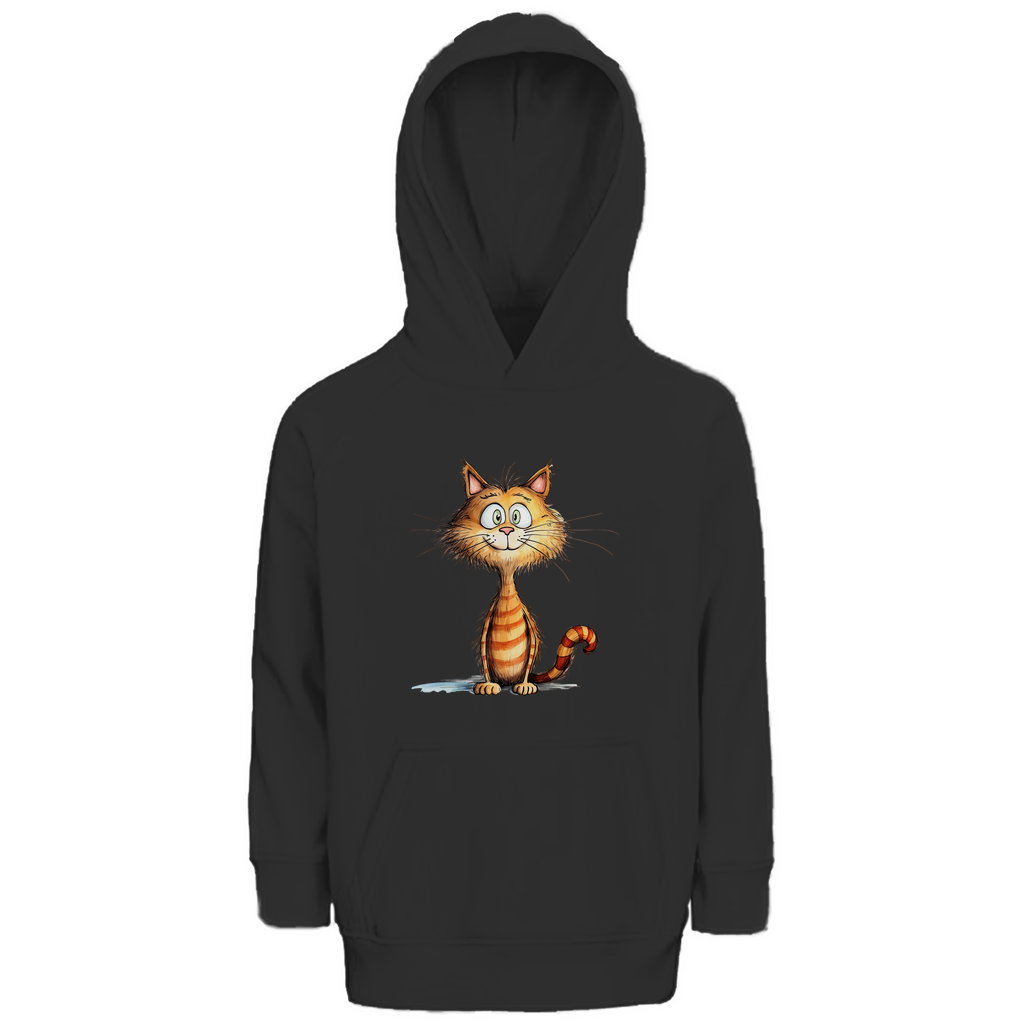 Kinder Hoodie - Lustiger Cartoon Kater Don Miauccio – CrazyToon Prints