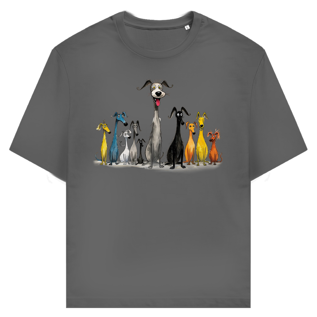 Unisex T-Shirt - Lustiges Cartoon Hunderudel – CrazyToon Prints